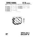 Sony KV-X2981A Service Manual