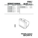 Sony KV-XA21M50 Service Manual