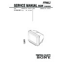 Sony KV-XA21M81 Service Manual