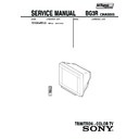 Sony KV-XA34M30A Service Manual