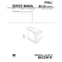 Sony KV-XF21M31 Service Manual