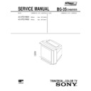 Sony KV-XF21M83 Service Manual