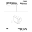 Sony KV-XF25M81 Service Manual