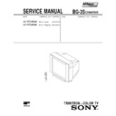 Sony KV-XF25N90 Service Manual