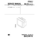 Sony KV-XF34M65 Service Manual