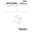 Sony KV-XG29M21 Service Manual