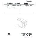 Sony KV-XG29M8J Service Manual