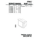 Sony KV-XJ29M31 Service Manual