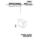 Sony KV-XJ29N80 Service Manual