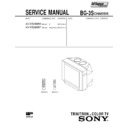 Sony KV-XS29M80 Service Manual