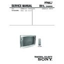 Sony KV-XV293M50 Service Manual