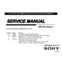 Sony XBR-52LX900, XBR-60LX900 Service Manual