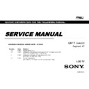 Sony XBR-55X850C, XBR-55X855C, XBR-55X857C, XBR-65X850C, XBR-65X855C, XBR-65X857C, XBR-75X850C, XBR-75X855C Service Manual