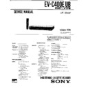 Sony EV-C400EUB Service Manual