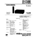 Sony EV-C500E Service Manual