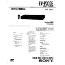 Sony EV-P300E Service Manual