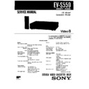 Sony EV-S550 Service Manual