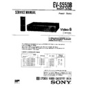 Sony EV-S550B Service Manual