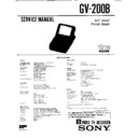 Sony GV-200B Service Manual
