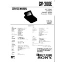 Sony GV-300E Service Manual