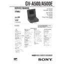 gv-a500 service manual