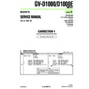 Sony GV-D1000 (serv.man6) Service Manual