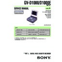 Sony GV-D1000 Service Manual