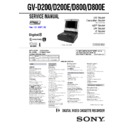 Sony GV-D200 Service Manual