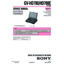 Sony GV-HD700 (serv.man3) Service Manual
