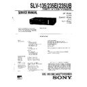 Sony SLV-135, SLV-235EI, SLV-235UB Service Manual