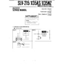 Sony SLV-215, SLV-X35AS, SLV-X35NZ (serv.man2) Service Manual