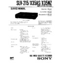Sony SLV-215, SLV-X35AS, SLV-X35NZ Service Manual
