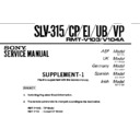 Sony SLV-315, SLV-315CP, SLV-315EI, SLV-315UB, SLV-315VP Service Manual