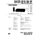 Sony SLV-325, SLV-325CP, SLV-325EI, SLV-325UB, SLV-325VP Service Manual