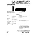Sony SLV-330, SLV-330AP, SLV-330VP Service Manual
