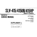 Sony SLV-415, SLV-415UB, SLV-415VP (serv.man3) Service Manual