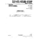 Sony SLV-415, SLV-415UB, SLV-415VP (serv.man4) Service Manual