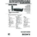 Sony SLV-469, SLV-478, SLV-677HF, SLV-678HF, SLV-688HF, SLV-L47, SLV-L48, SLV-L57, SLV-L58, SLV-L67HF, SLV-L68HF, SLV-L77HF, SLV-L78HF, SLV-X50, SLV-X60HF Service Manual
