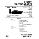 Sony SLV-486EE, SLV-X710AS, SLV-X710ME, SLV-X710NZ, SLV-X710PS Service Manual
