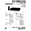 Sony SLV-536EE, SLV-X730 Service Manual