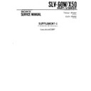 Sony SLV-60W, SLV-X50 Service Manual
