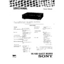Sony SLV-767B Service Manual