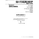 Sony SLV-777, SLV-777AS, SLV-777NC, SLV-777UB, SLV-777VP (serv.man3) Service Manual