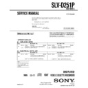 Sony SLV-D251P Service Manual