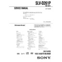 Sony SLV-D261P Service Manual