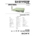 Sony SLV-D271P, SLV-D370P (serv.man2) Service Manual
