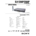Sony SLV-D360P, SLV-D560P Service Manual