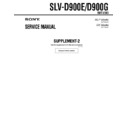 Sony SLV-D900E, SLV-D900G (serv.man3) Service Manual