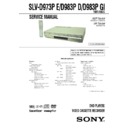 Sony SLV-D973PE, SLV-D983PD, SLV-D983PGI Service Manual