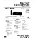 Sony SLV-E150EE, SLV-X312ME, SLV-X312PS, SLV-X312SG Service Manual